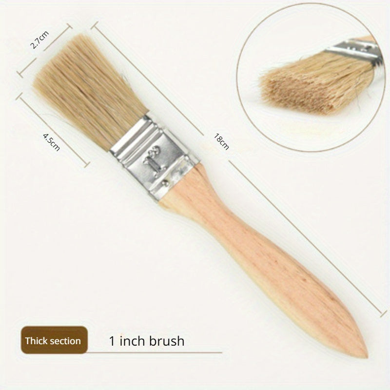 Multifunctional Hair Brush Real Animal Bristle Paint Brush