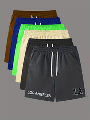 Comfy Men's Casual Drawstring Shorts for Summer Basketball Fitness