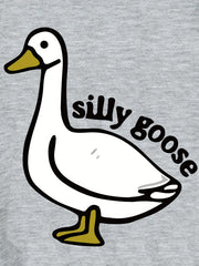 Goose Print Boys Pullover Sweatshirt