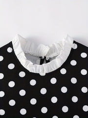 Girls Polka Dot Summer Dress with Bow - Party Birthday Casual Tank Dress