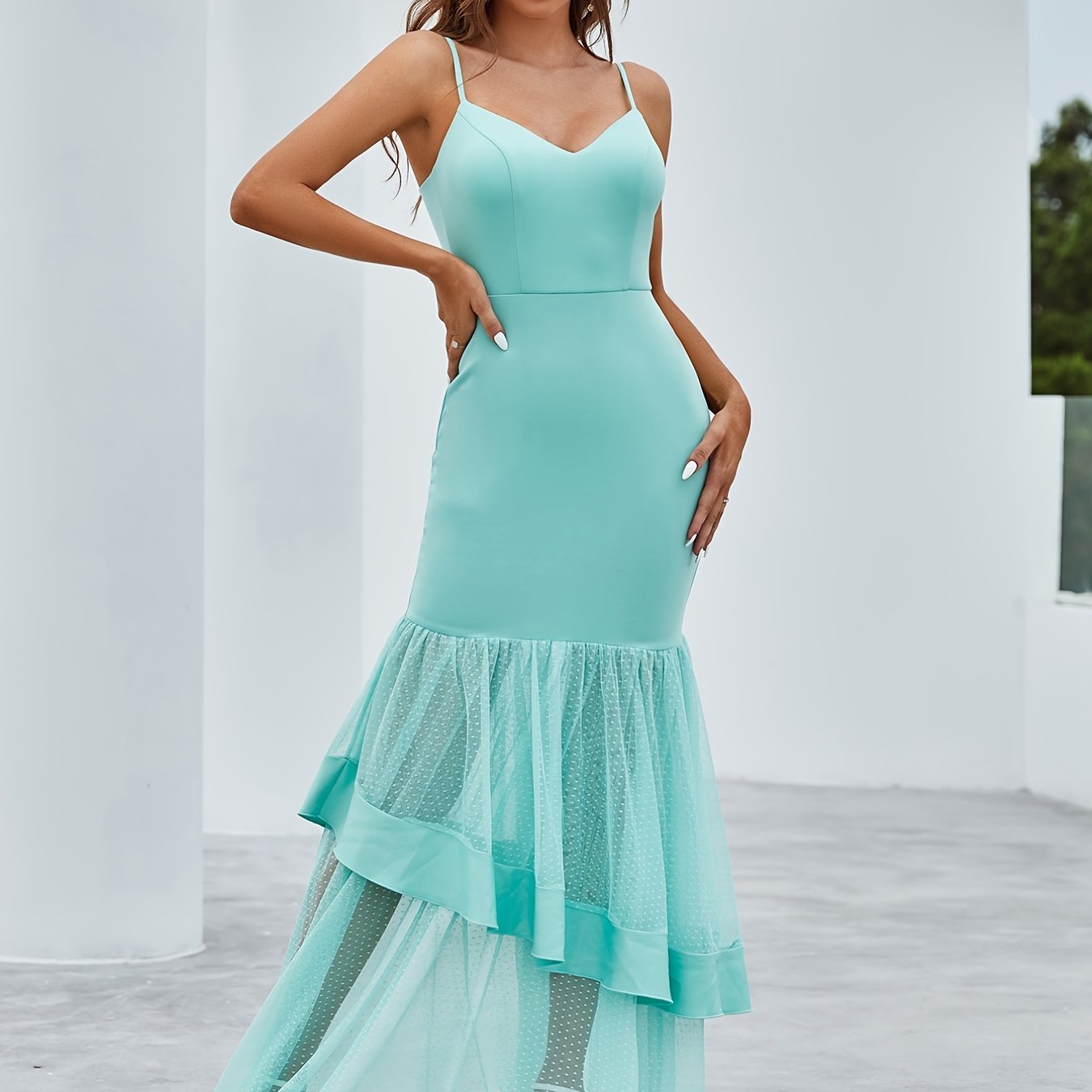 Sleeveless Bodycon Long Cami Dress for Women