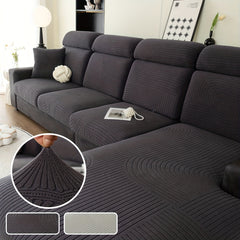 Polar Fleece Sofa Slipcover Non-slip Stretch Couch Cover