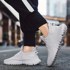 Men's Lightweight Knitted Walking Shoes Breathable Summer Casual Shoes