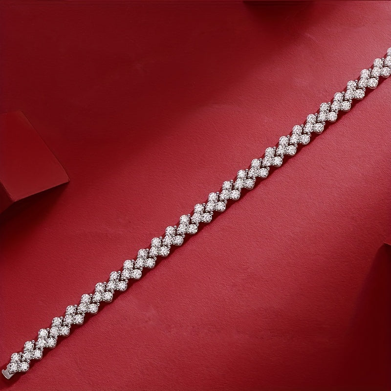 Moissanite Tennis Bracelet 925 Silver for Women