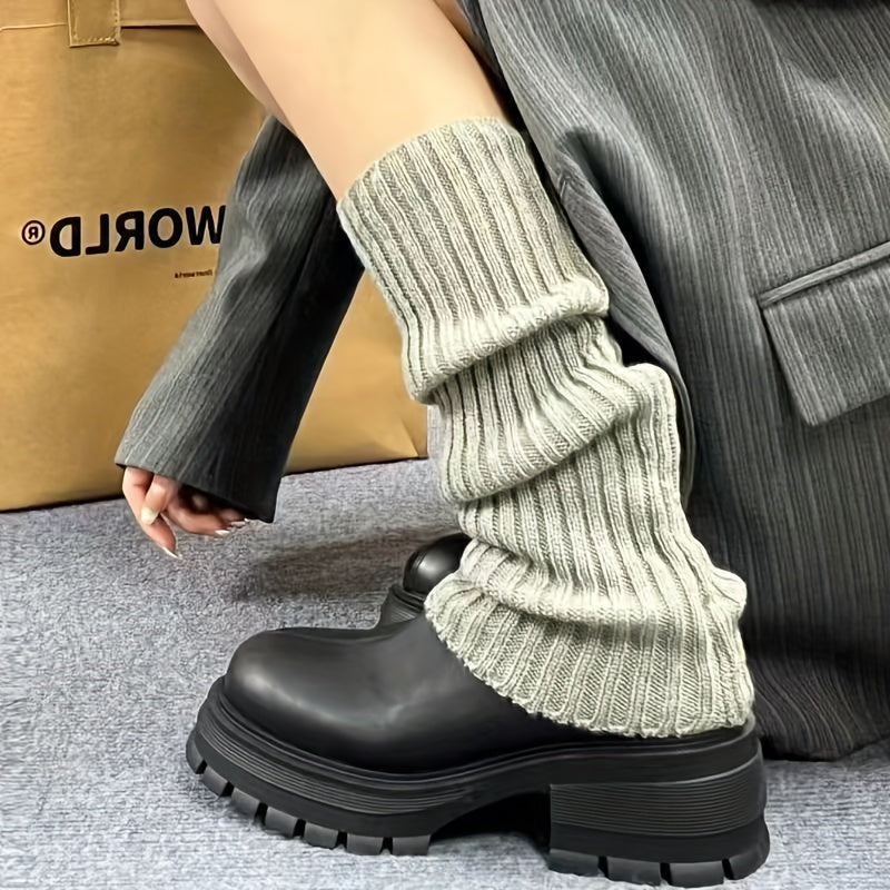 Warm Knitted Leg Warmers for Women