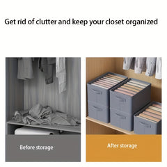 9 Compartment Clothes Storage Box Organizer with Handles