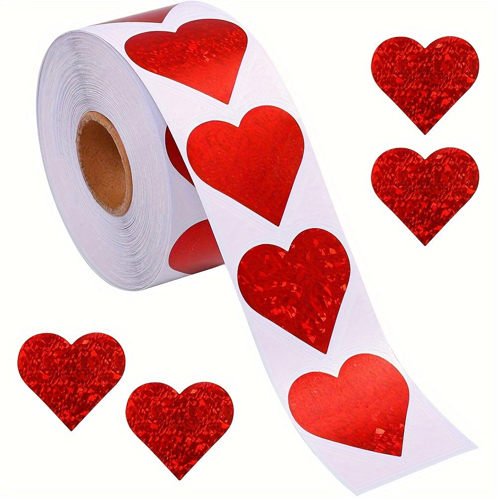 500pcs Love Sticker Sealing Sticker 8 Patterns Adhesive Label