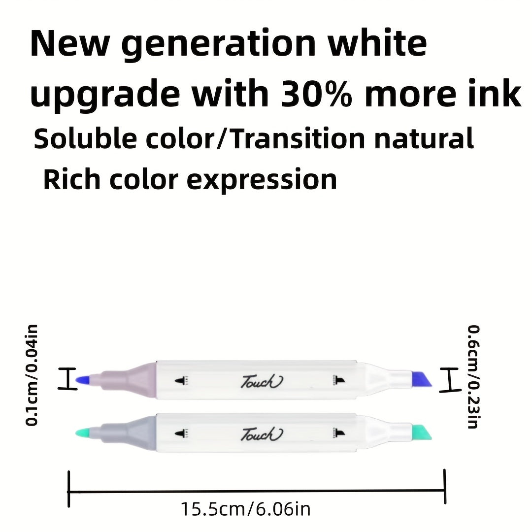6th Gen Marker Pen Set - Student Anime Painting Watercolor Notebook Double End
