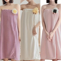 Women's Bath Towel Wearable Shower Skirt Absorbent Bath Sheet