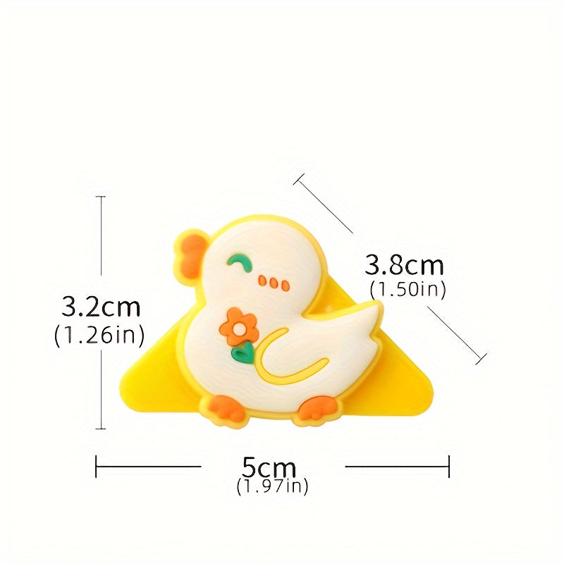 1pc Cartoon Triangle Clip Test Paper Storage Documents Corner Clip Stationery