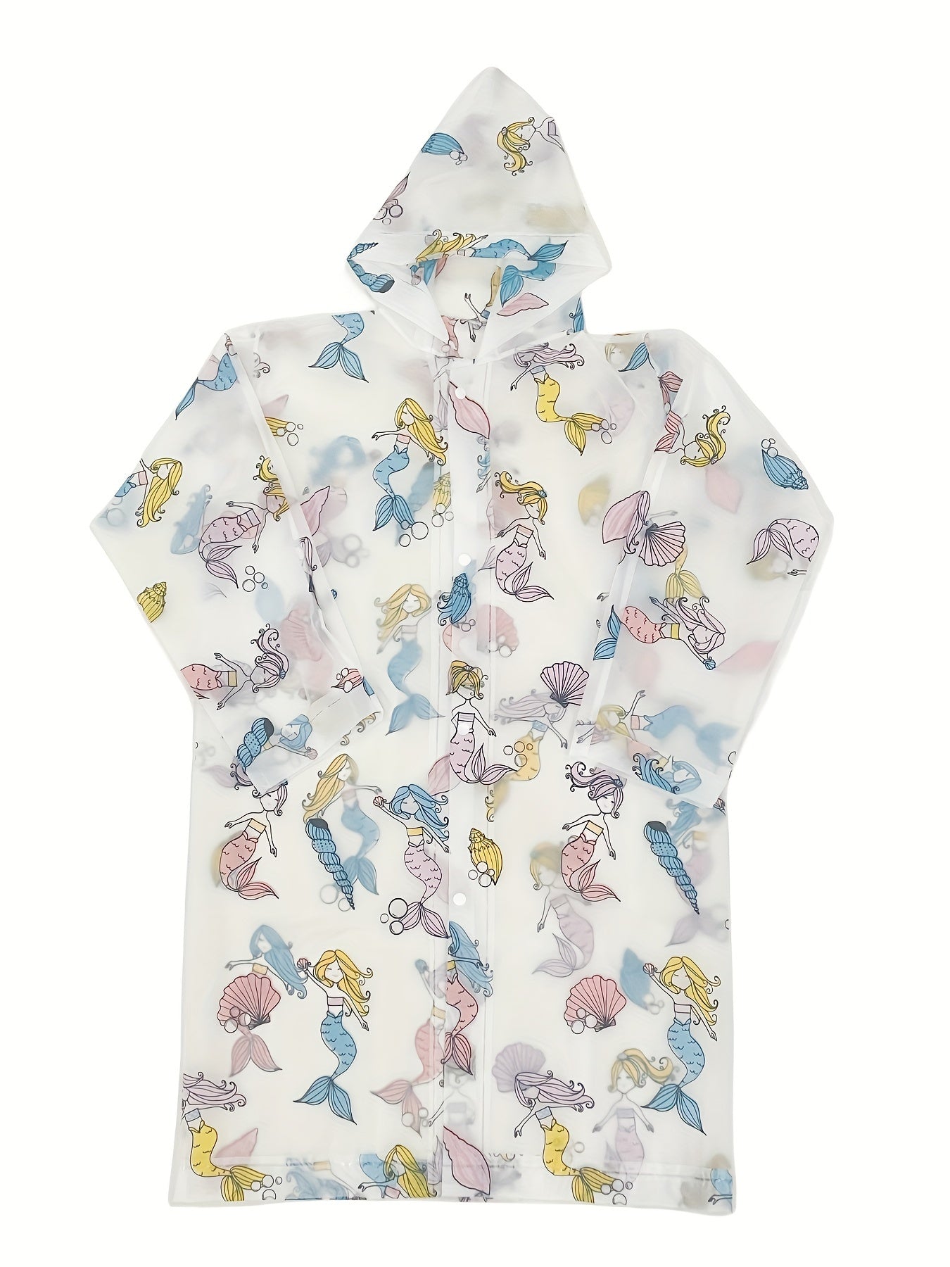 Kid's Waterproof Hooded Raincoat Cartoon Pattern Coat