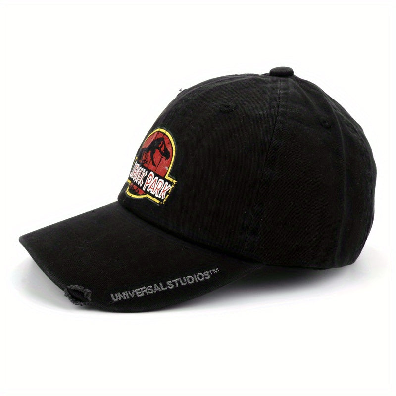 Unisex Dino Print Baseball Cap for Outdoor Activities