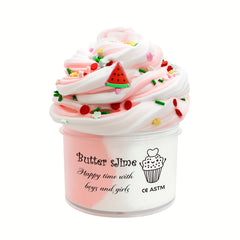 180ml Butter Fluffy Putty Slime Kit - Stress Relief Toy for Kids