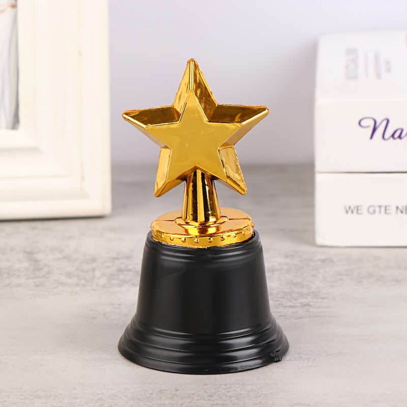 1Pc Mini Star Plastic Award Trophy Winner Trophies Reward Prize