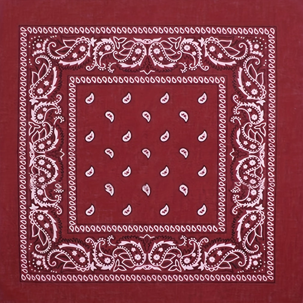 Vintage Paisley Print Bandana Hip Hop Multifunctional Neck Gaiter