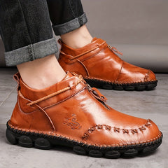 Men's Stitched Loafer Shoes Wear resistant Non Slip Outdoor Casual Shoes