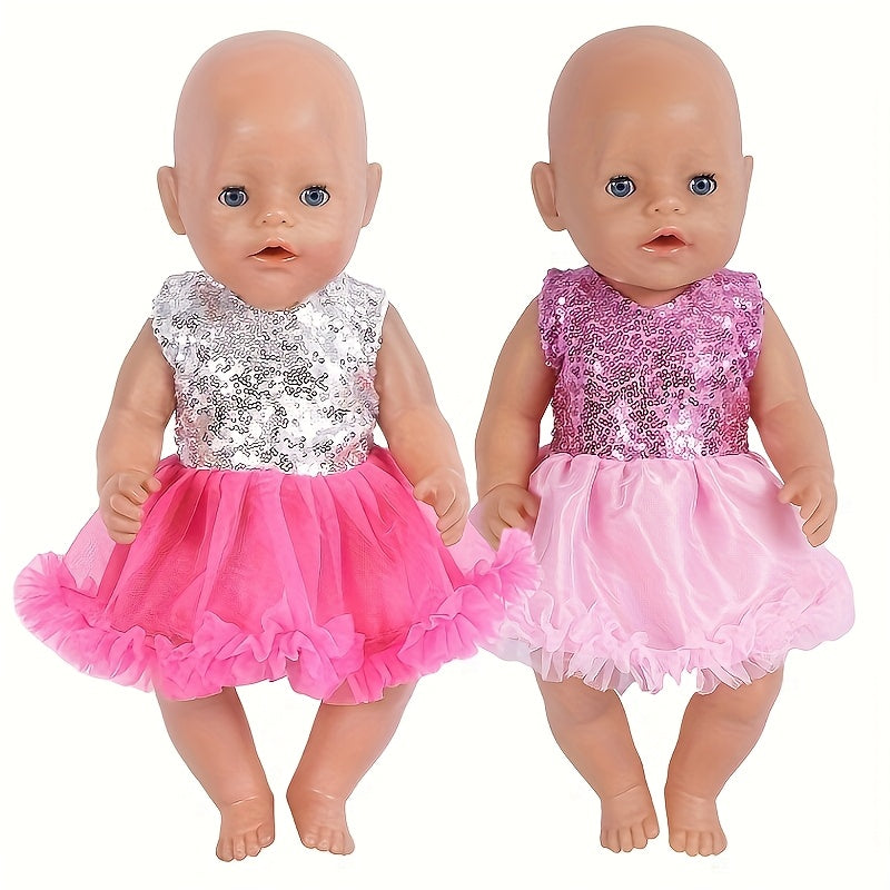 2pcs Doll Dress Set for 34cm Dolls Lightweight Summer Party Dress
