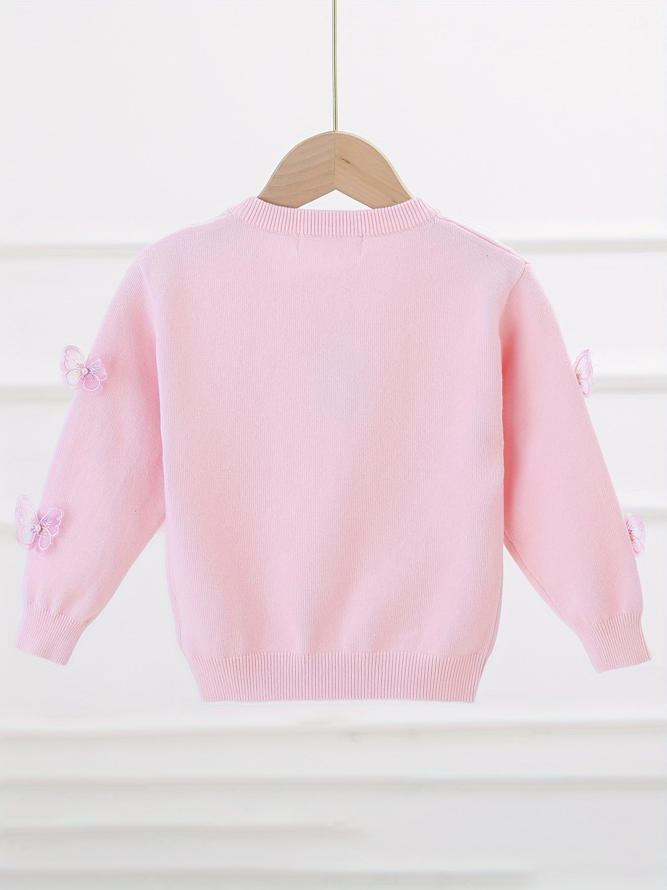 Girls' Butterfly Appliques Cardigan Coat Spring/Fall Clothes
