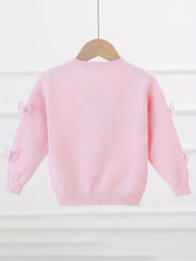 Girls' Butterfly Appliques Cardigan Coat Spring/Fall Clothes