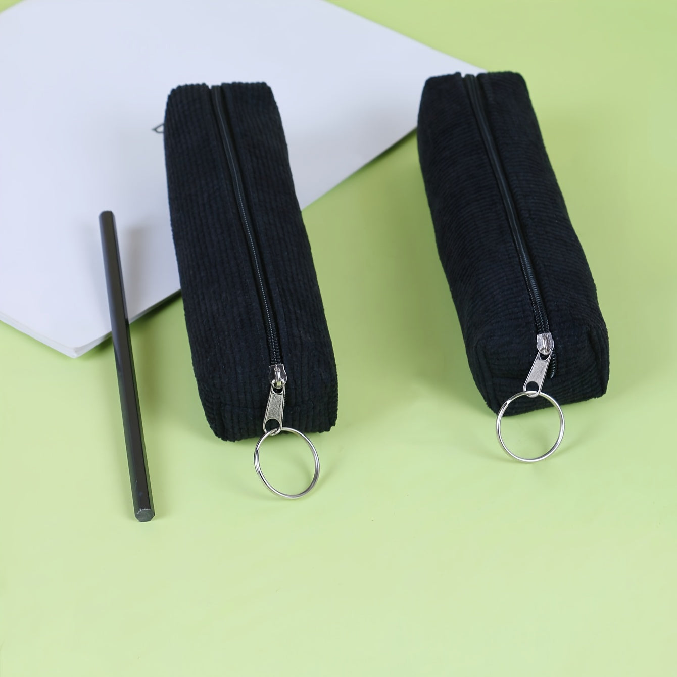 Flannelette Grid Pen Bag for Stationery