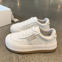 Women's Thick Sole Lace-up Casual Sneakers