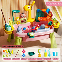 Giraffe Play Sink with Running Water Kitchen Sink Toys for Toddlers
