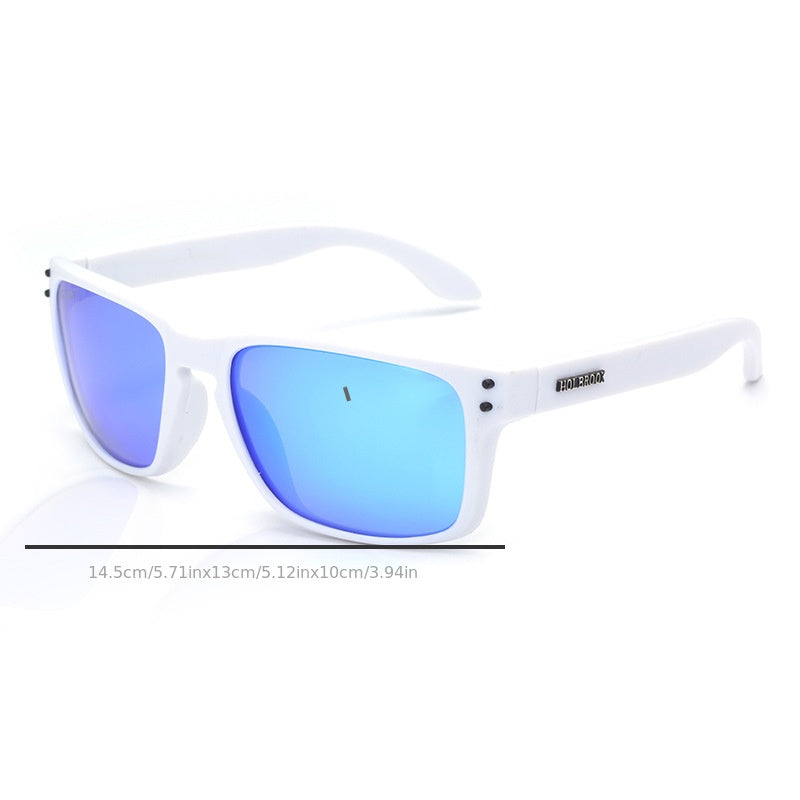 Men's Polarized Sports Sunglasses with Studded Design