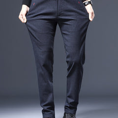 Men's Slim Stretch Business Casual Pants Straight Leg