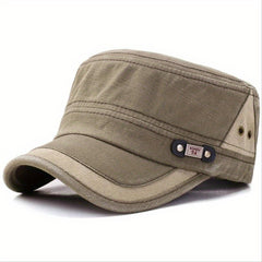 Men's Flat Top Hat Autumn Duck Tongue Hat