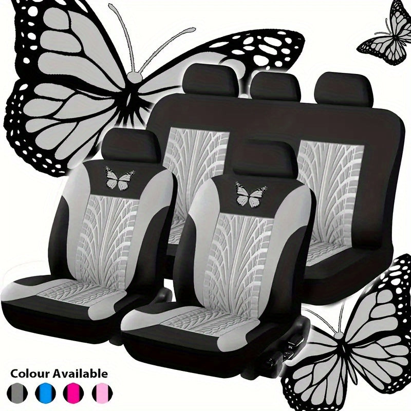 Ultra Soft Fabric 9-Piece Car Seat Cover Set