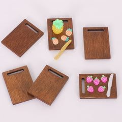 10 Wooden Dollhouse Trays 1:12 Scale Fantasy Theme Decor Bjd Ob11 Maileg