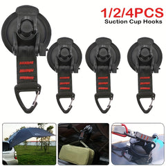 4pcs Suction Cup Hooks Tarp Accessory for Camping, Tents, Secure Hook