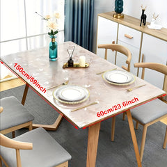 1pc Polyster Square Tablecloth Clear Plastic Table Protector Cover PVC