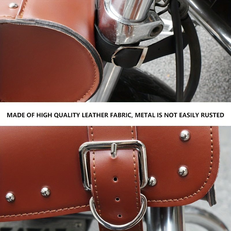 MJ Retro Cylinder Leather Motorcycle Hanging Bag