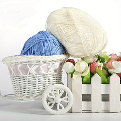 3pcs 100 Acrylic Machine Braided Hollow Yarns Soft Comfortable Yarn