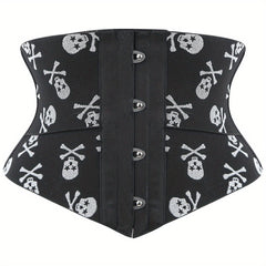 Skull Pattern Tummy Wrap Slim Girdle Belt Cincher Women's Underwear