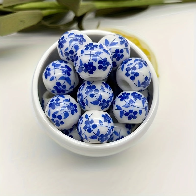 20pcs Orchid Porcelain Beads Handcraft DIY Accessories