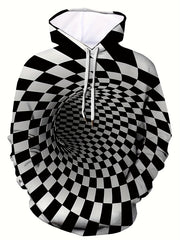 Men's Graphic Novel Hoodie Active Stretch Hooded Sweatshirt