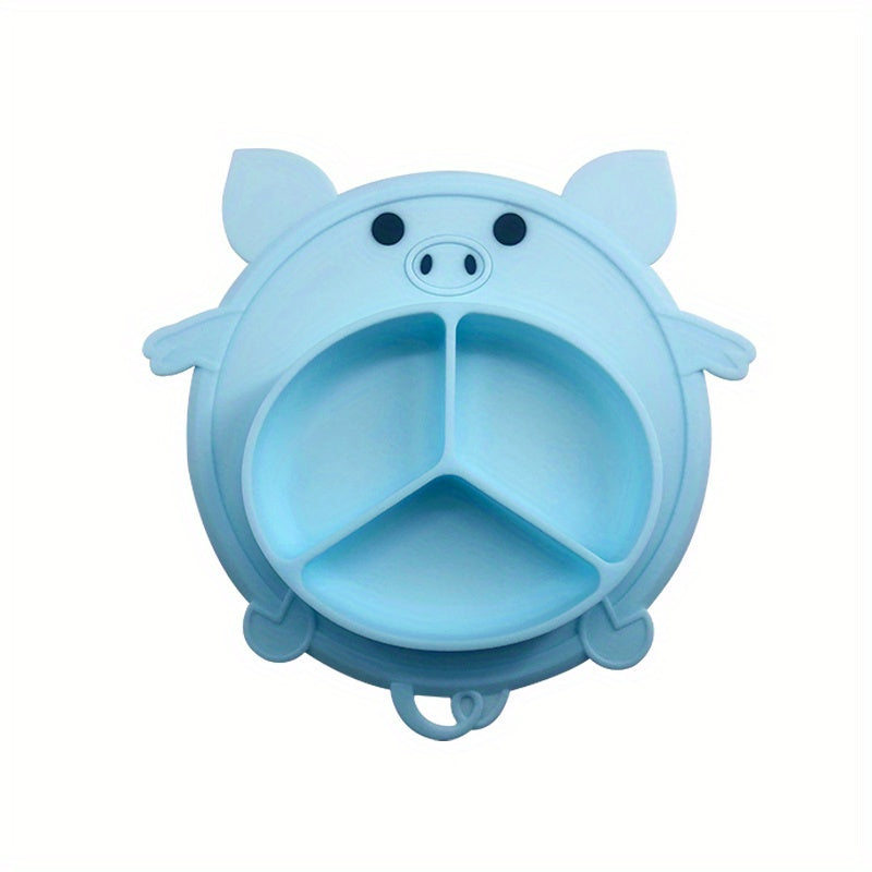 Stylish Baby Dinner Plate with Suction Cup - Training Tableware