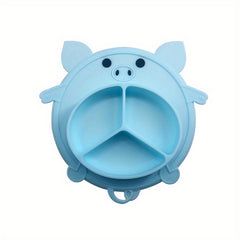 Stylish Baby Dinner Plate with Suction Cup - Training Tableware