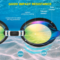 Oribox Dynamics Swim Goggles Anti Fog Clear No Leaking Swimming Goggles