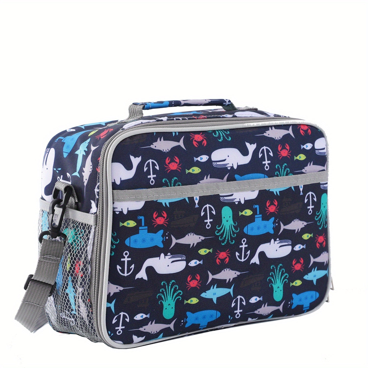 Insulated Lunch Box Tote Bag Reusable Leakproof Cooler with Adjustable Strap