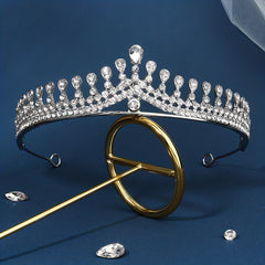 Rhinestone Headband Princess Crown Tiara Hair Accessories
