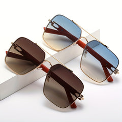 Men's Square Frame Sunglasses for Outdoor Travel