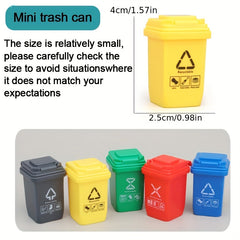Mini Garbage Can Decorations - Trash and Car Set