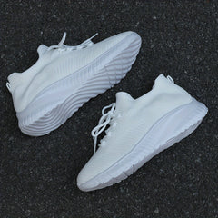 Women's Breathable Lace-up Running Shoes Non-slip Mesh Sneakers