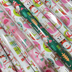 5pcs Cartoon Christmas Wrapping Paper - Multiple Patterns for Christmas Decorati
