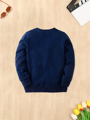 Girl's Cotton Butterfly Sweatshirt Long Sleeve Shirt for Fall Winter
