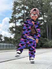 Boys Camo Hoodie Top & Pants Set Kids Spring Outfit