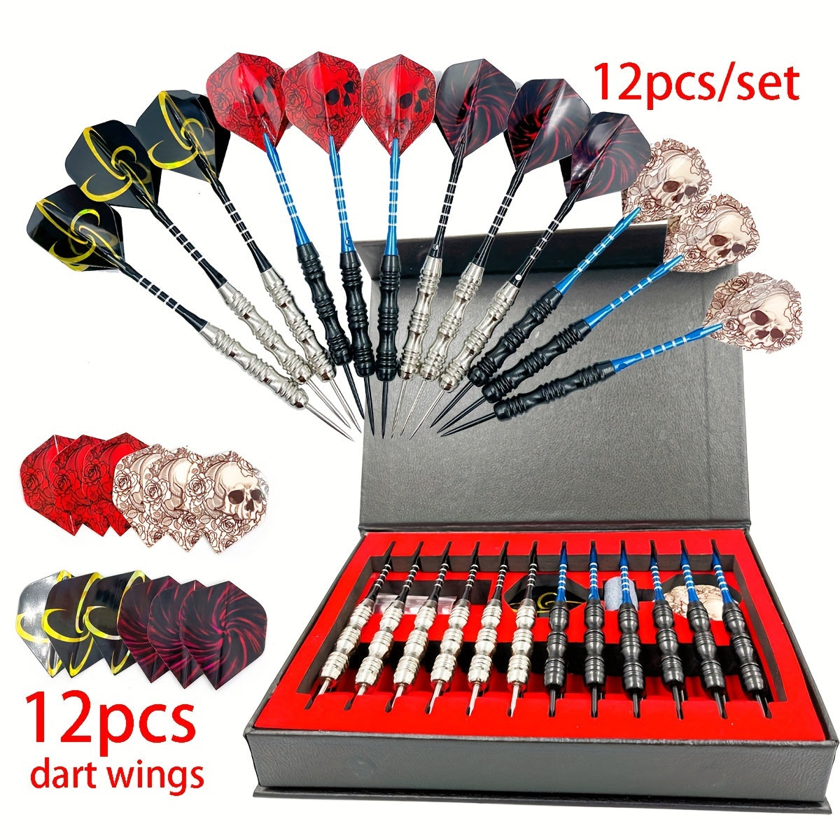 12pcs Stainless Steel Needle Dart Set for Dart